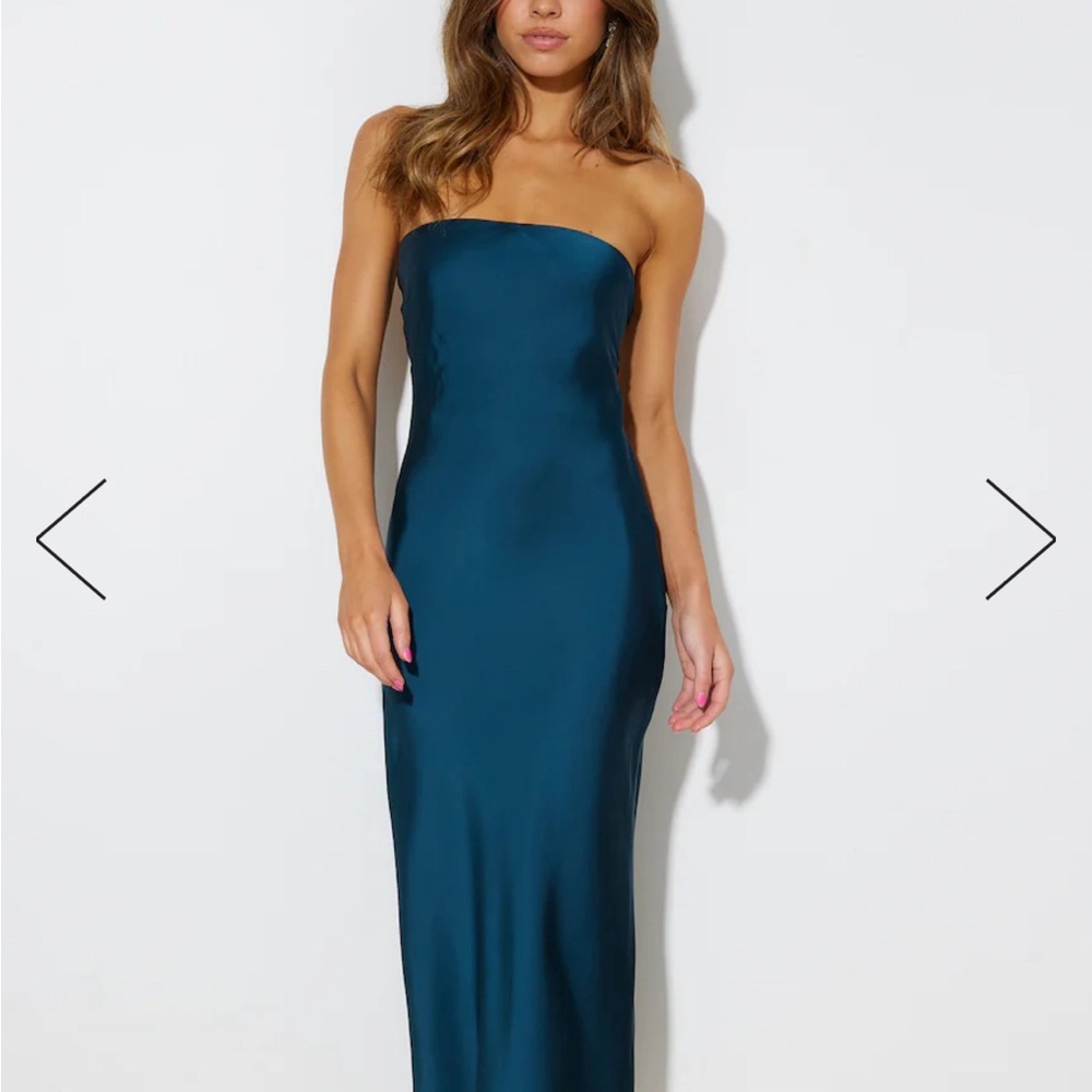 Hello Molly Teal midi dress